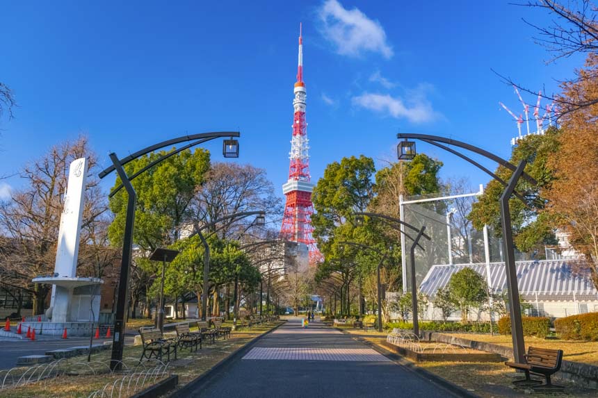 東京鐵塔拍照地點